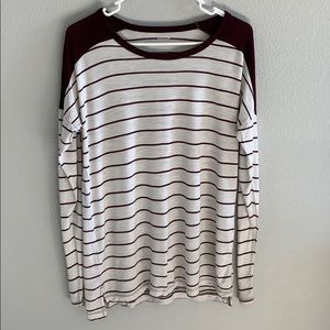 Old Navy Striped Boyfriend Shirt